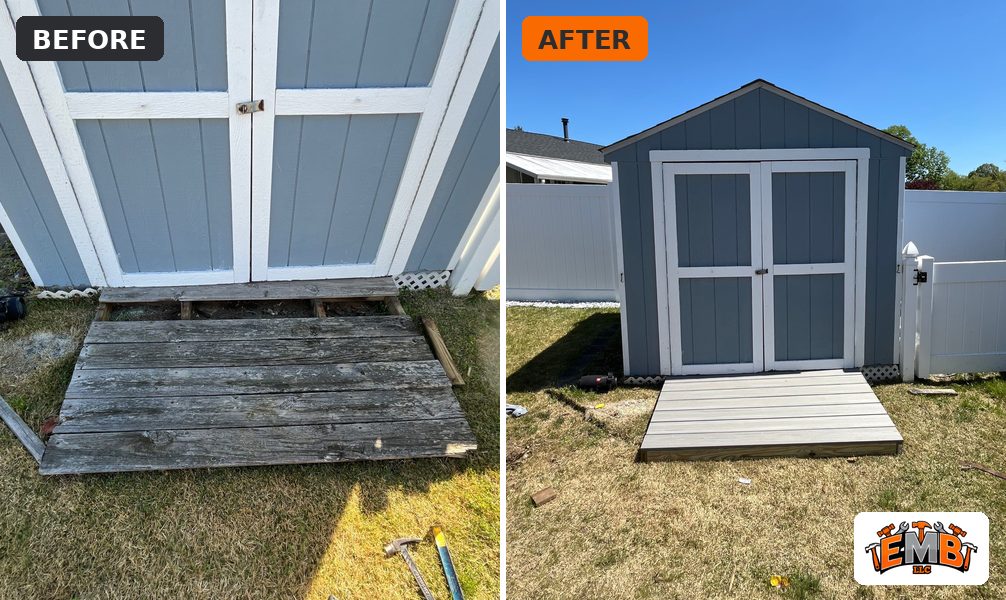 Before and after: Shed ramp rebuild in Deptford, NJ